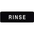 Winco 3 in x 9 in Rinse Sign SGN-327